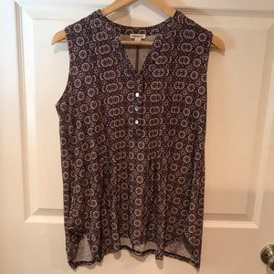 Westport 1962 Blouse Women’s Size Medium Floral Boho Bohemian Top Pink and White